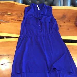 Blue High Low Dress